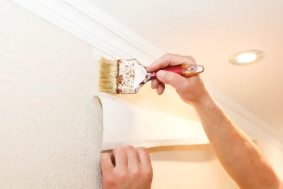 Pose de papier peint à Poulaines — revêtements muraux et toiles de verre